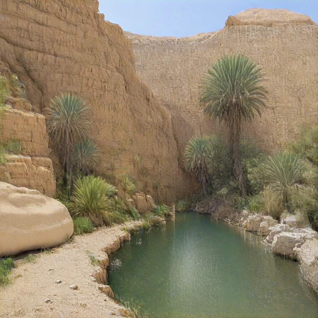 No Humans, Tree, Rock, Outdoors, Scenery, Sky, River, Plant, Oasis,