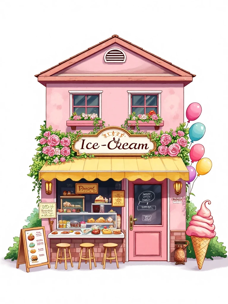 A_Watercolor Style Rendering_Store Scene Generation v1.0