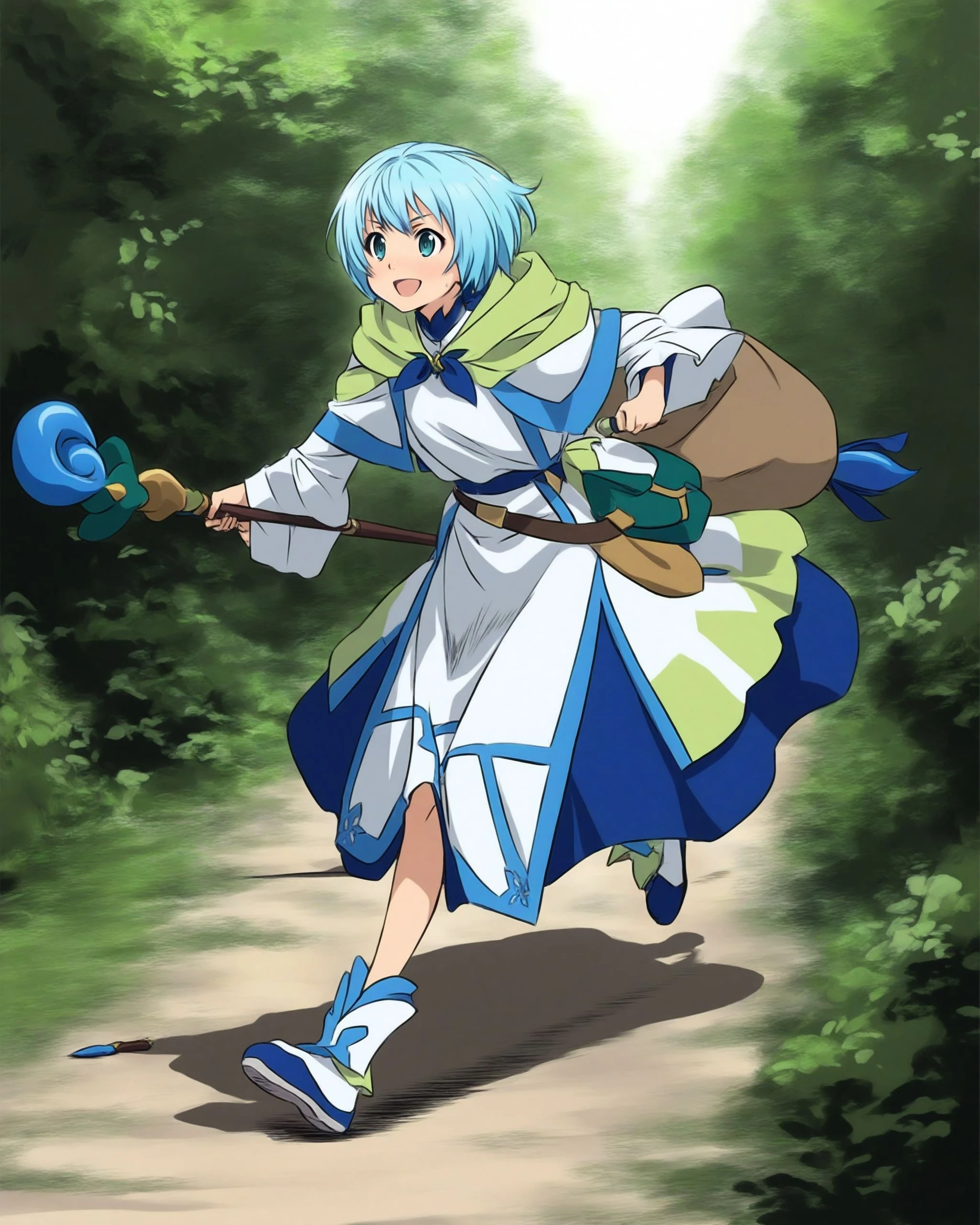 1girl, Lelei_La_Lalena LeleiOutfit , full body, smile,
holding LelStaf, running,
ancient roman landscapes, aqueduct
masterpiece, best quality, amazing quality ,intricate, detailed  <lora:Lelei La Lalena_Illustrious2:1>