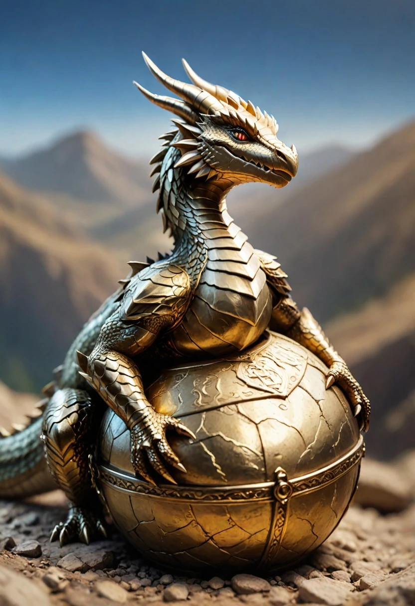 masterpiece, best quality, newest, highres, absurdres​, depth of field, focused subject, sfw, 
dragon,
treasure hoard,