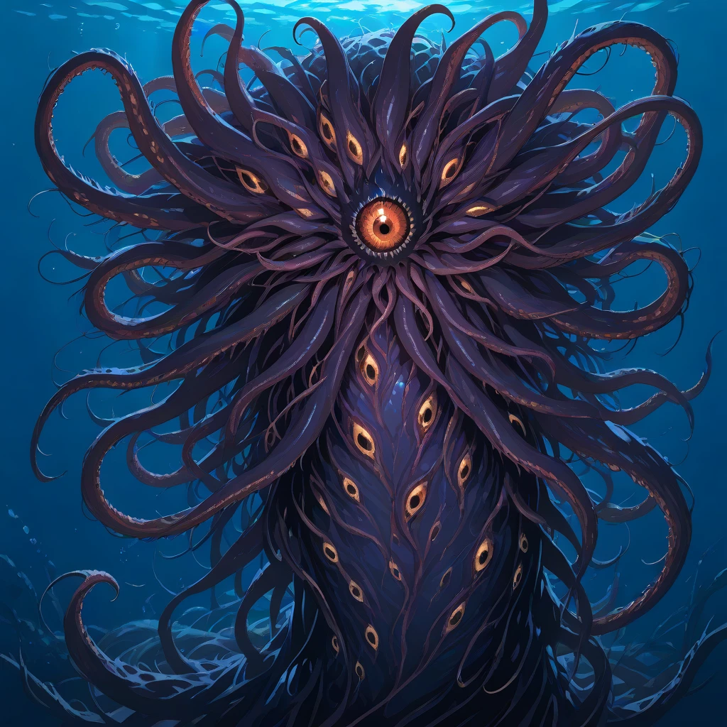 Underwater tentacle worm monster v1.0