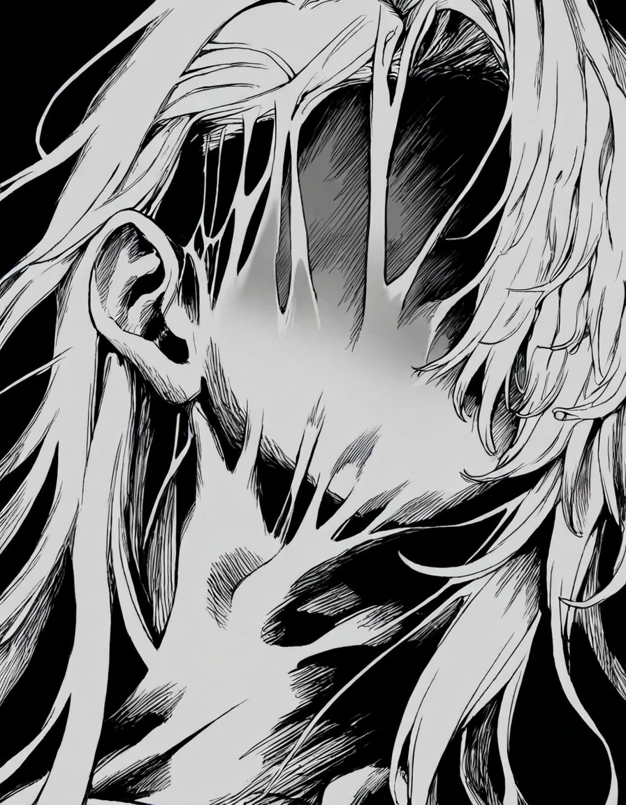 <lora:XmutsixV2:1>,x1mtxsx,1girl,red lines,solo,monochrome,greyscale,long hair,black background,lazypos_1733353,