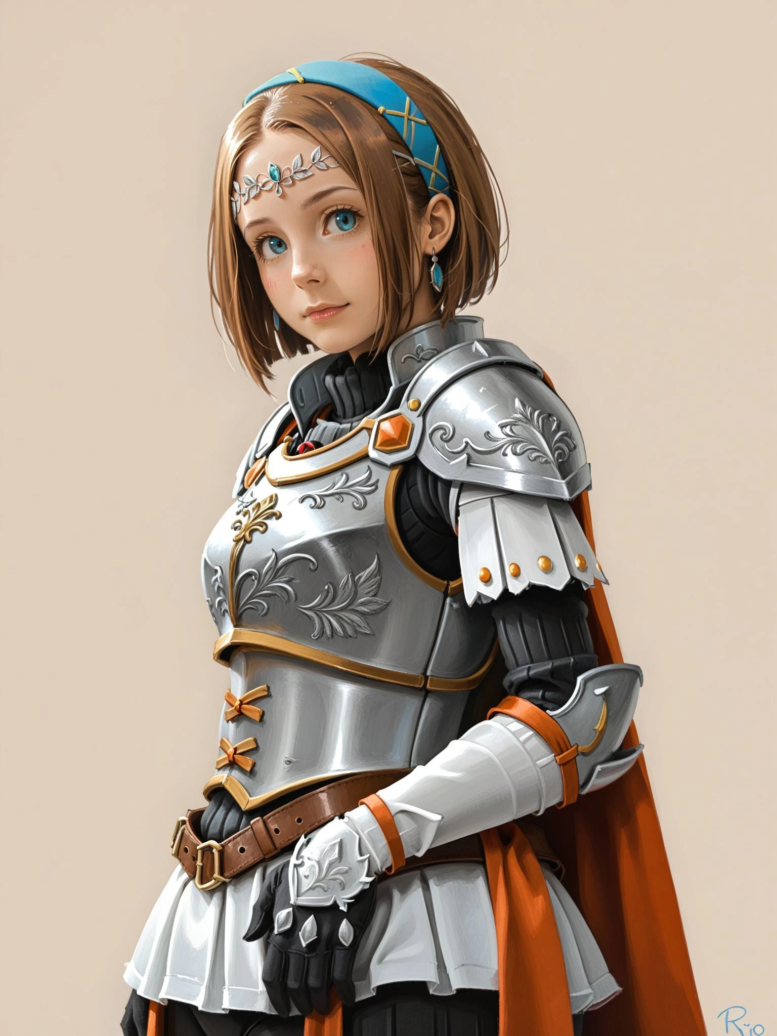 Hamilton_Uno_Ror brown hair hairband circlet, RoseArmor armor
<lora:RoseOrder_Pony:1>