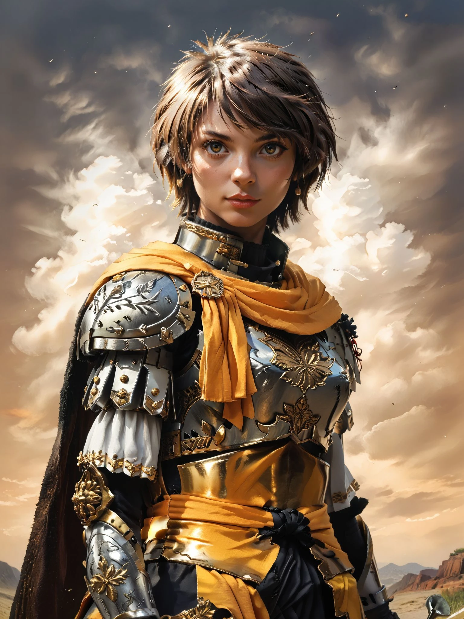 1girl, Beefeater_E_Caty short hair, RoseArmor  armor,
<lora:RoseOrder_Pony:1>