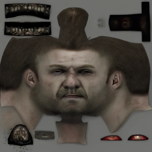 Left 4 Dead 1 Zombie Textures V1 Male Head