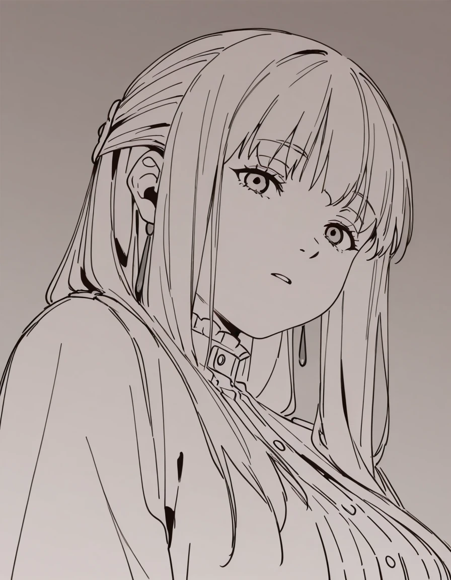 masterpiece,best quality,amazing quality,very aesthetic,high resolution,ultra detailed,perfect details,
1girl,<lora:maiistyle:1>,maiistyle,sketch,sousou_no_frieren,fern (sousou no frieren),sousou no frieren,