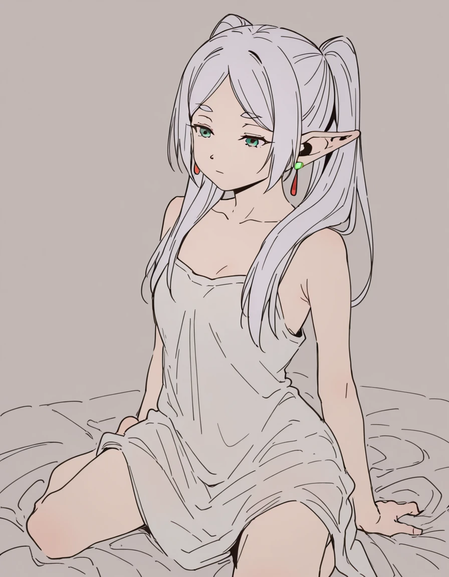 masterpiece,best quality,amazing quality,very aesthetic,high resolution,ultra detailed,perfect details,
1girl,<lora:maiistyle:1>,maiistyle,sketch,sousou_no_frieren,frieren,sousou no frieren,