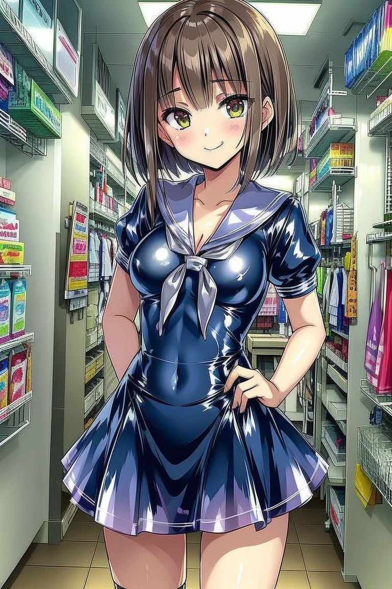 エナメルセーラー服　 patent leather school uniform enasera v1.0