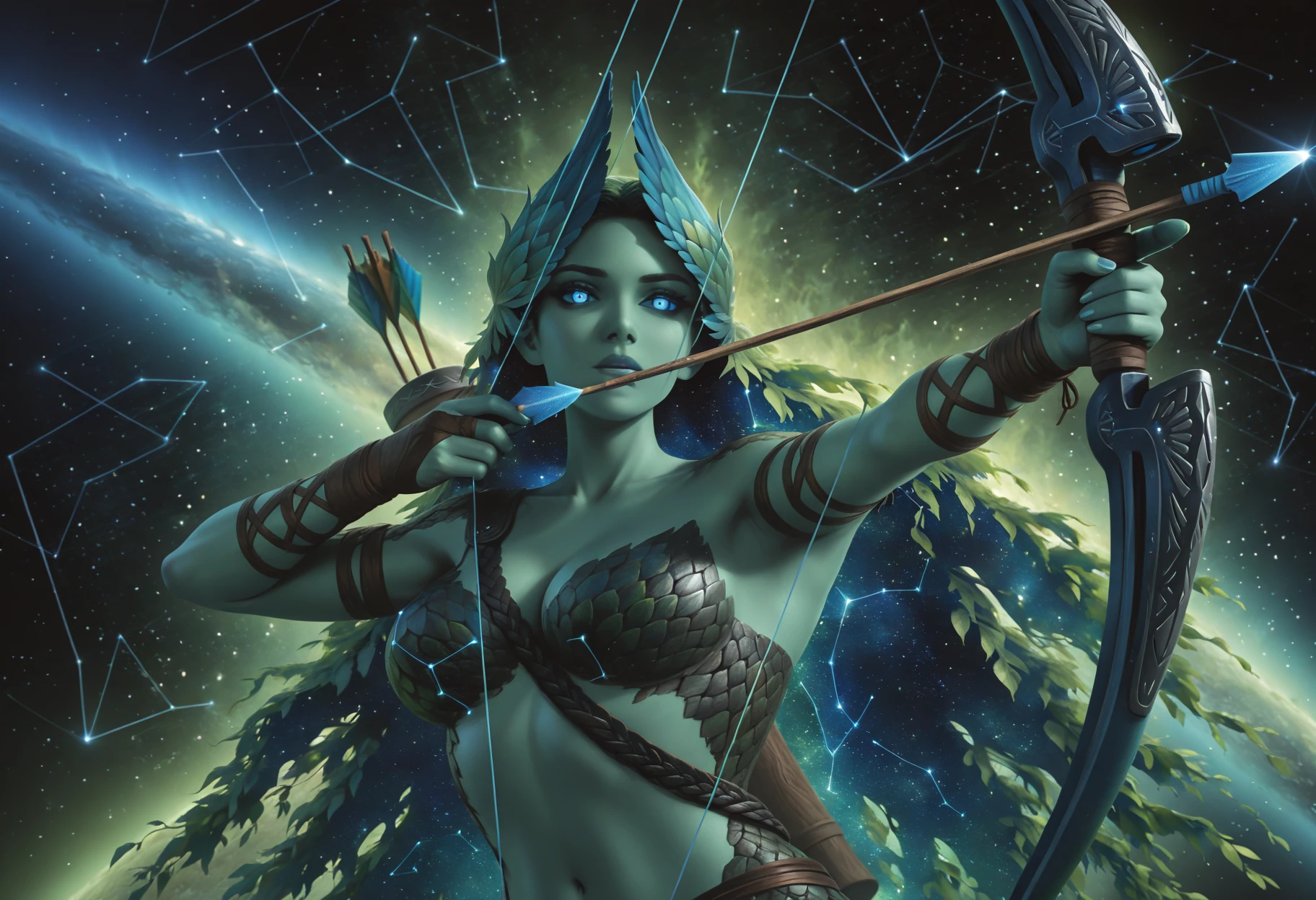 Nylea, God of the Hunt - (Magic the Gathering) V1