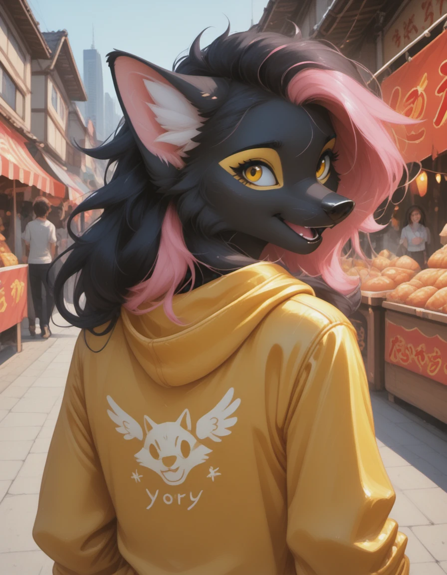 OC - Yoru (black marten anthro) V1