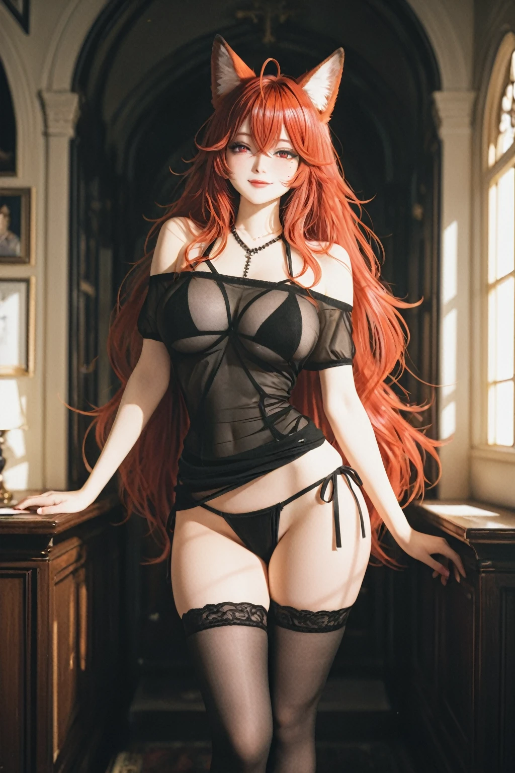 黑丝绑带????-(cosplay)(????)Black Silk Bondage Lingerie - (cosplay) (?????? Uniform) v1.0SDXL