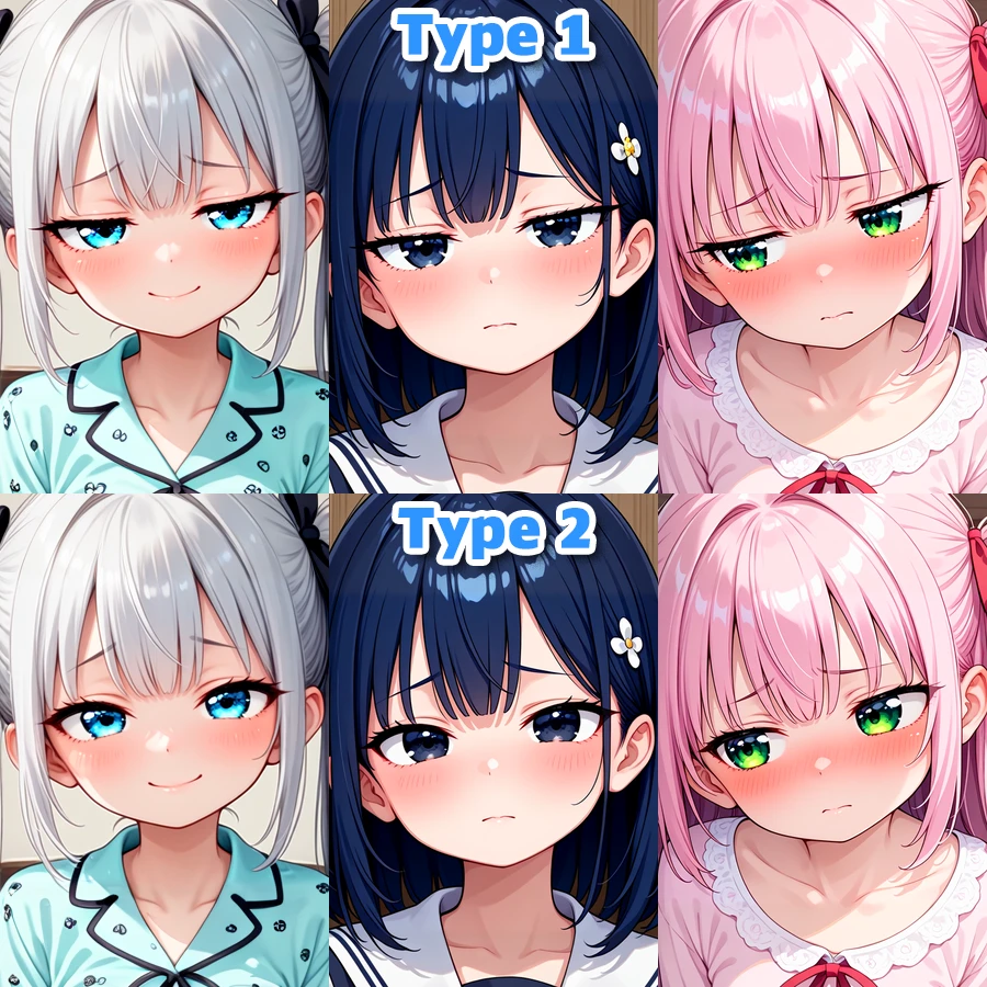 [SDXL] Sensual face / 官能的(悩ましげ)な表情 Type1 v2.0