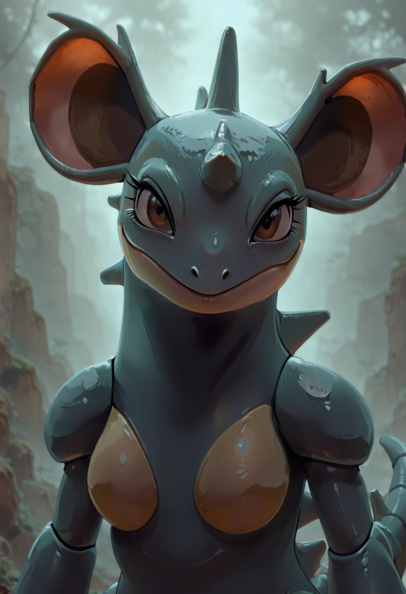 masterpiece, best quality, solo,  zzNidoqueen,  ,<lora:NidoqueenPokedex_IXL:1.0>,  , solo, looking at viewer, F1uxi3, close up, realistic, detailed eyes, <lora:FluxieStyle_IXL:1.0>,