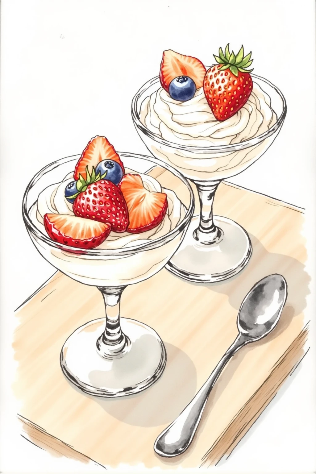 DT_Food Illustration Drawing_Dessert Illustration Generation v1.0