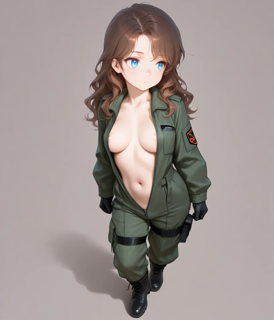 Unzipped flight suit V1