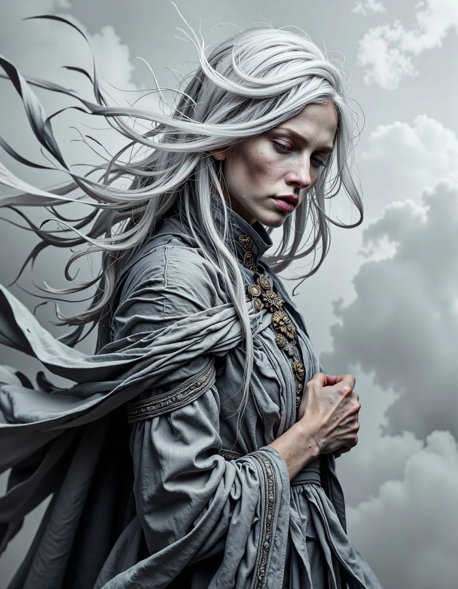 pale a woman with long white hair standing in front of a cloudy sky. She is wearing a dress and her hair is blowing in the wind. The image has been edited, giving it a dreamy, ethereal feel.
<lora:Flux_Krea_Blaze_Lora-rank64:1>  <lora:whiter-shade-of-pale:1>