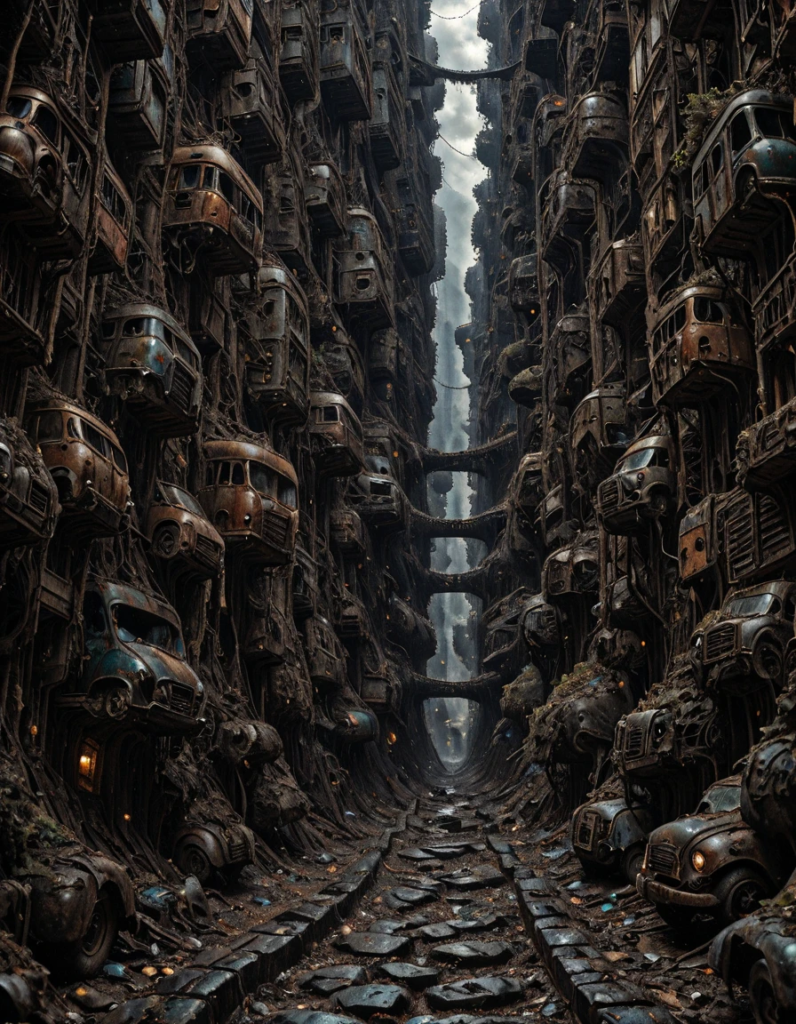 <lora:CW02_Lost_LuxFlats_ill:1> cw02lf, masterpiece, absurdres, 8k, insanely detailed, sharp focus, very narrow pathway,