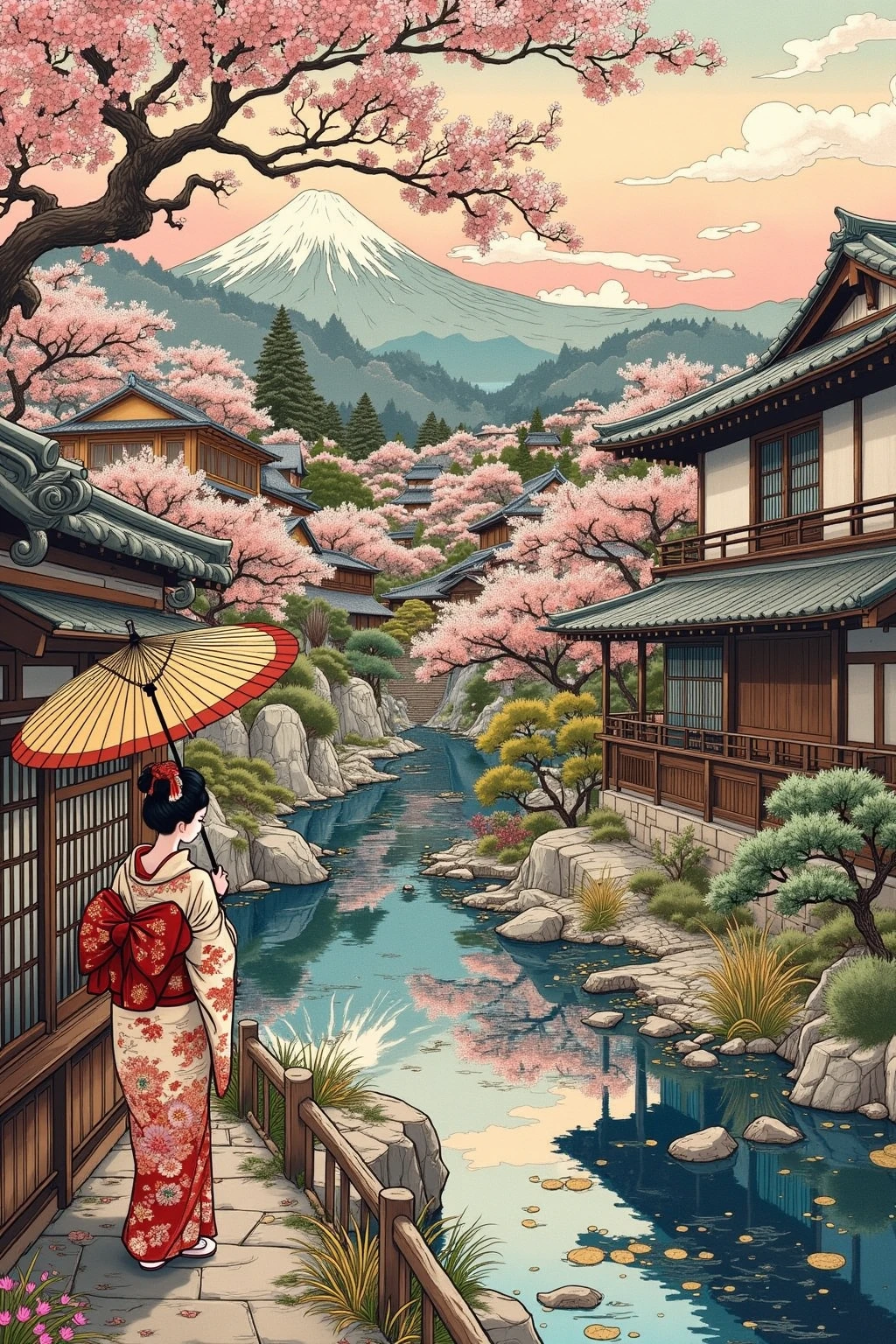 E_Ukiyo-E Style_Japanese Landscape Creation v1.0