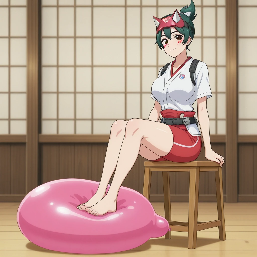 Feet on balloon V1