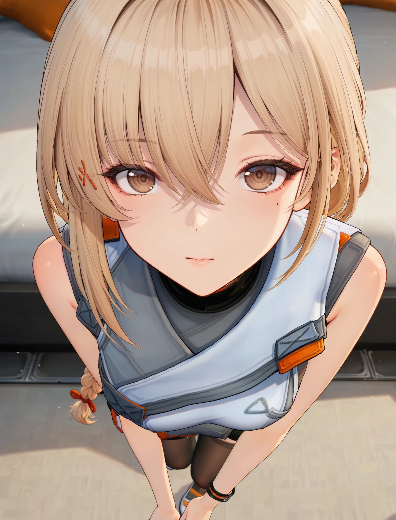 dorm, masterpiece, best quality, absurdres,, full body, face focus, detailed face, qiuhua, blonde hair, brown eyes, looking at viewer, <lora:748cmSDXL:0.4> 748cmstyle, <lora:illustrious_quality_modifiers_masterpieces_v1:1>, <lora:NOOB_vp1_detailer_by_volnovik_v1:0.5>, <lora:noobai_ep11_stabilizer_v0.114_fp16:0.5>, <lora:ponyv6_noobV1_2_adamW:0.3>, <lora:qiuhua-000001:1>