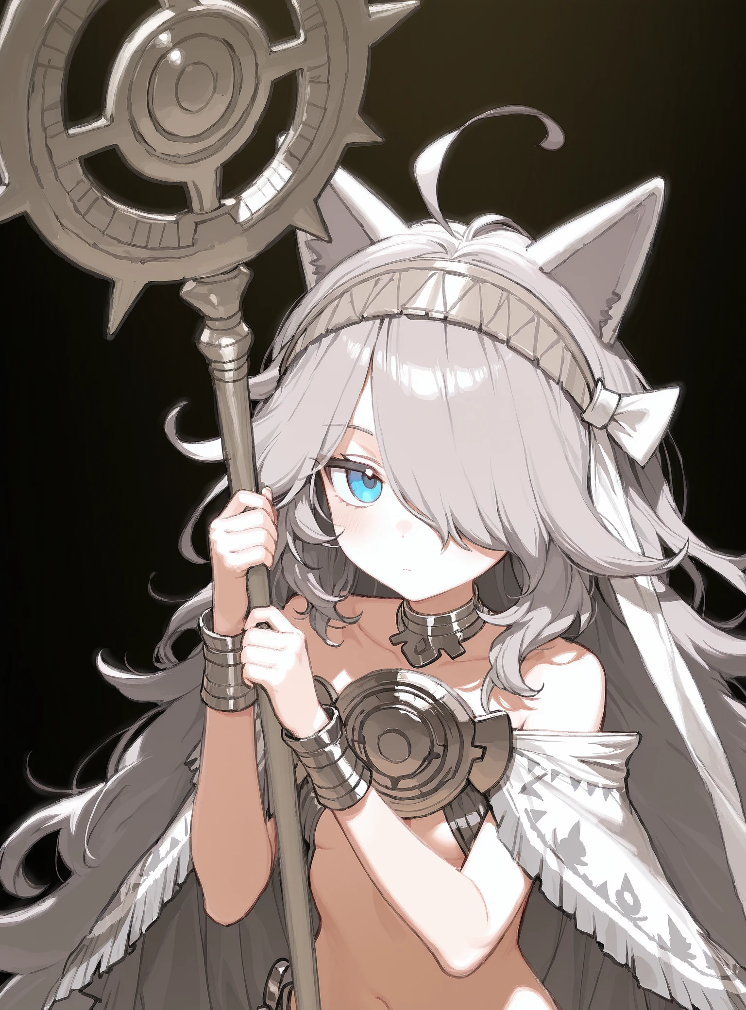 【battle cats / にゃんこ大戦争】white kasli (Ritual Saint Kasli)/ 白キャスリィ v1.0