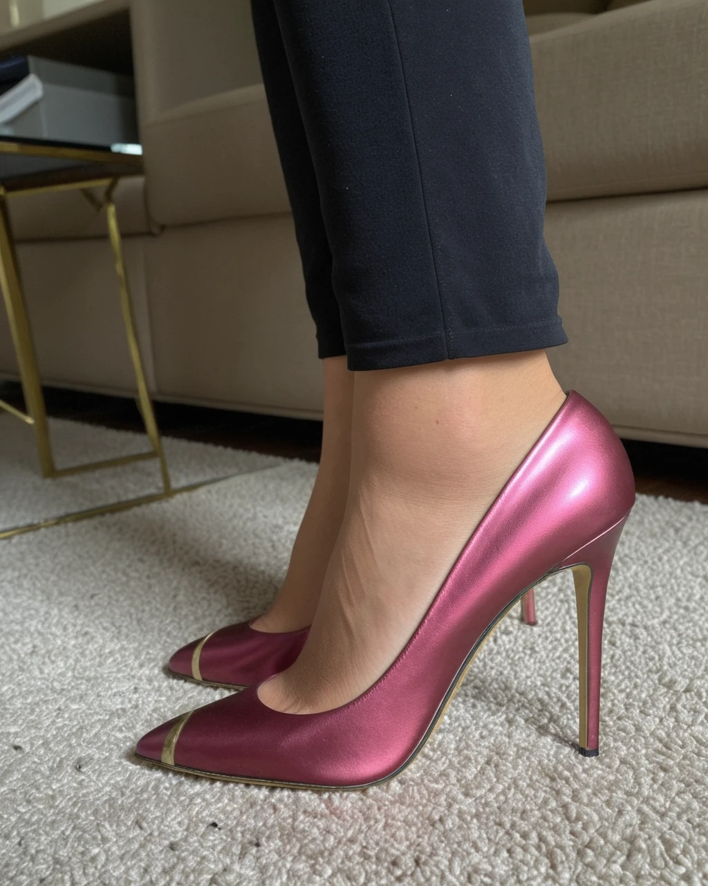 Close-up High-Heeled Shoes SDXL