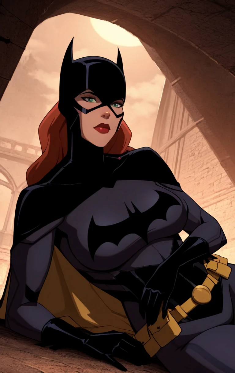 "0" :"amazing quality,very aesthetic,absurdres,best quality, 1girl, solo, 1girl, solo, long hair, looking at viewer, gloves, green eyes, red hair, indoors, black gloves, mask, lips, batgirl, bat symbol, red lips,b4g1rly0,outdoor,((shinny skin,cowboy shot, standing from above))",
"7" :"amazing quality,very aesthetic,absurdres,best quality, 1girl, solo, 1girl, solo, long hair, looking at viewer, gloves, green eyes, red hair, indoors, black gloves, mask, lips, batgirl, bat symbol, red lips,b4g1rly0,outdoor,((shinny skin,cowboy shot, kneeling from above))",
"14" :"amazing quality,very aesthetic,absurdres,best quality, 1girl, solo, 1girl, solo, long hair, looking at viewer, gloves, green eyes, red hair, indoors, black gloves, mask, lips, batgirl, bat symbol, red lips,b4g1rly0,outdoor,((shinny skin,cowboy shot, laying on belly))",
"21" :"amazing quality,very aesthetic,absurdres,best quality, 1girl, solo, 1girl, solo, long hair, looking at viewer, gloves, green eyes, red hair, indoors, black gloves, mask, lips, batgirl, bat symbol, red lips,b4g1rly0,outdoor,((shinny skin,cowboy shot, sitting,legs spread,front view,from below))",
"28" :"amazing quality,very aesthetic,absurdres,best quality, 1girl, solo, 1girl, solo, long hair, looking at viewer, gloves, green eyes, red hair, indoors, black gloves, mask, lips, batgirl, bat symbol, red lips,b4g1rly0,outdoor,((shinny skin,cowboy shot, bent over,ass view,ass focus))",