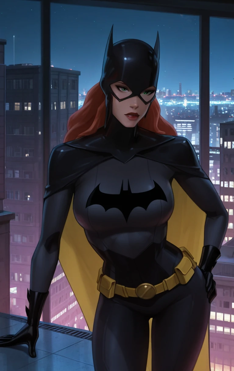 "0" :"amazing quality,very aesthetic,absurdres,best quality, 1girl, solo, 1girl, solo, long hair, looking at viewer, gloves, green eyes, red hair, indoors, black gloves, mask, lips, batgirl, bat symbol, red lips,b4g1rly0,outdoor,rooftop,cityscape,night,(( w4rh4m3e3r, shinny skin, cowboy shot,standing from above))",
"7" :"amazing quality,very aesthetic,absurdres,best quality, 1girl, solo, 1girl, solo, long hair, looking at viewer, gloves, green eyes, red hair, indoors, black gloves, mask, lips, batgirl, bat symbol, red lips,b4g1rly0,outdoor,rooftop,cityscape,night,(( w4rh4m3e3r, shinny skin, cowboy shot,kneeling from above))",
"14" :"amazing quality,very aesthetic,absurdres,best quality, 1girl, solo, 1girl, solo, long hair, looking at viewer, gloves, green eyes, red hair, indoors, black gloves, mask, lips, batgirl, bat symbol, red lips,b4g1rly0,outdoor,rooftop,cityscape,night,(( w4rh4m3e3r, shinny skin, cowboy shot,laying on belly))",
"21" :"amazing quality,very aesthetic,absurdres,best quality, 1girl, solo, 1girl, solo, long hair, looking at viewer, gloves, green eyes, red hair, indoors, black gloves, mask, lips, batgirl, bat symbol, red lips,b4g1rly0,outdoor,rooftop,cityscape,night,(( w4rh4m3e3r, shinny skin, cowboy shot,sitting,legs spread,front view,from below))",
"28" :"amazing quality,very aesthetic,absurdres,best quality, 1girl, solo, 1girl, solo, long hair, looking at viewer, gloves, green eyes, red hair, indoors, black gloves, mask, lips, batgirl, bat symbol, red lips,b4g1rly0,outdoor,rooftop,cityscape,night,(( w4rh4m3e3r, shinny skin, cowboy shot,on all fours,ass up))",
"35" :"amazing quality,very aesthetic,absurdres,best quality, 1girl, solo, 1girl, solo, long hair, looking at viewer, gloves, green eyes, red hair, indoors, black gloves, mask, lips, batgirl, bat symbol, red lips,b4g1rly0,outdoor,rooftop,cityscape,night,(( w4rh4m3e3r, shinny skin, cowboy shot,on all fours,ass up,torso forward,front view))",