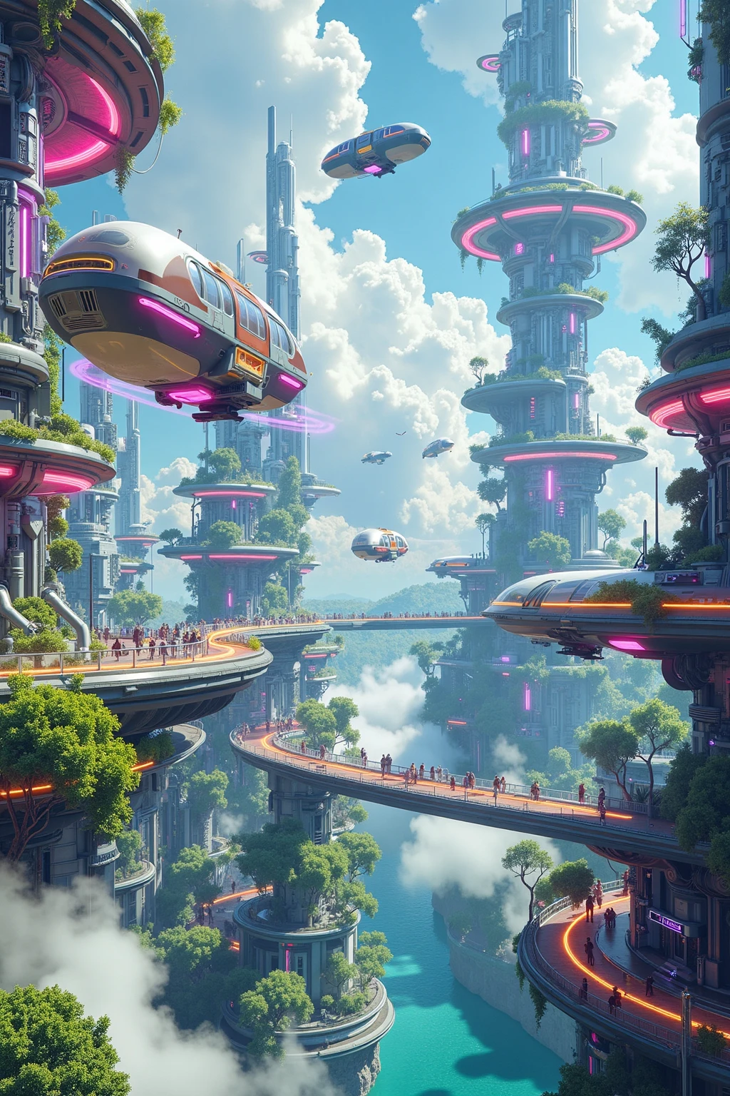 E_Fantasy Cityscape Scenes_Future City Generation v1.0