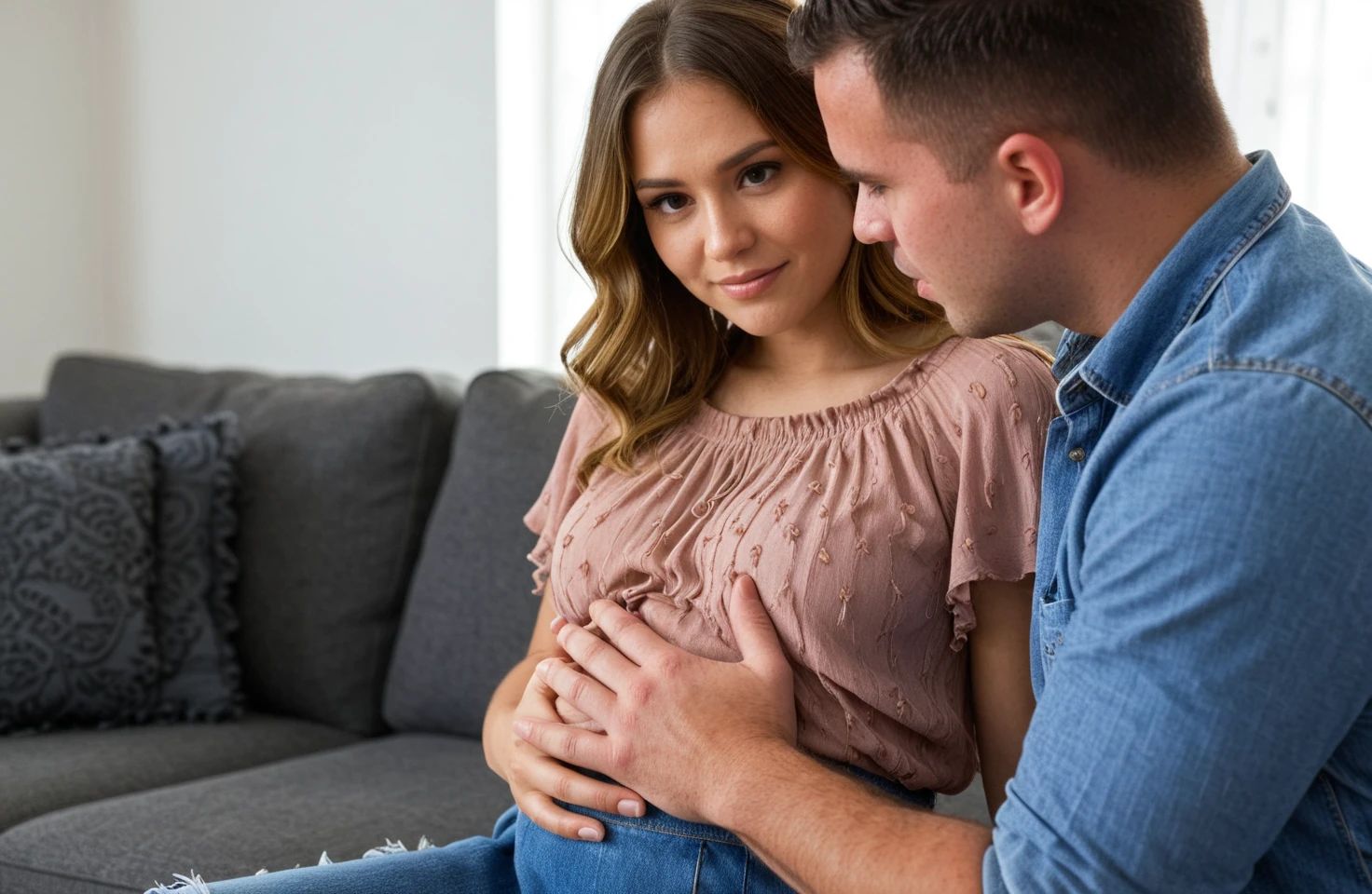 Pregnant Couple SDXL