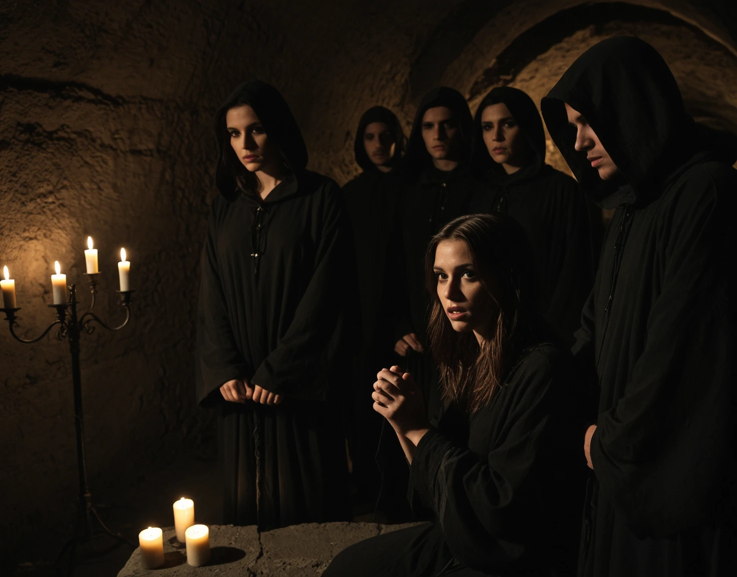 Damsel in Distress - Satanic Ritual SDXL