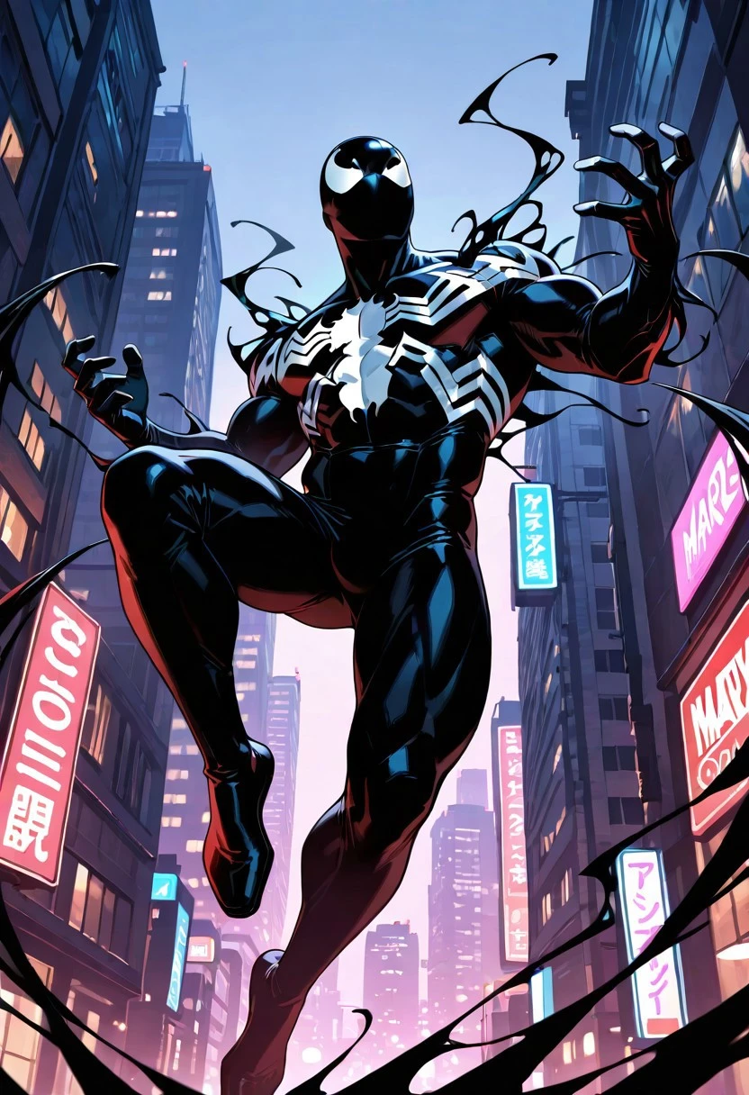 TAS "1994" Symbiote Spider-Man Black Suit (Spider-Man The Animated Series) [LoRA] Illustrious V1.0