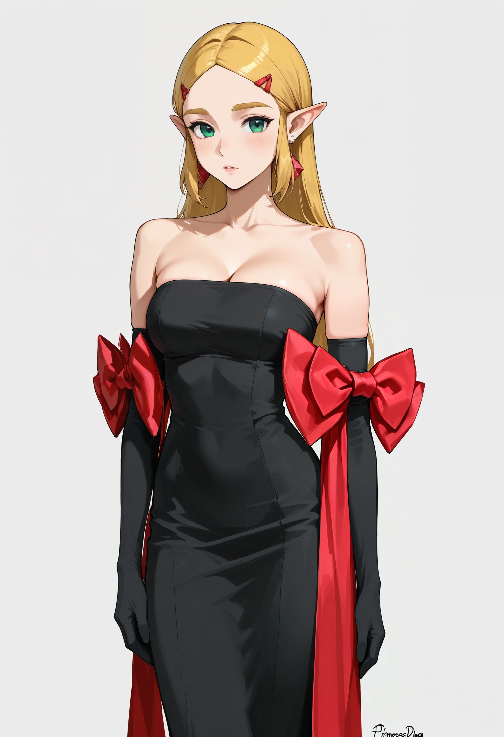 Strapless Bow Dress illust