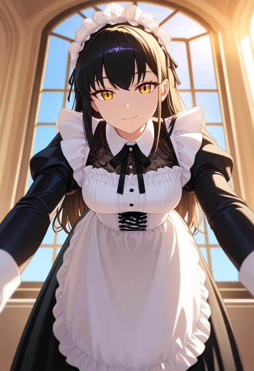 1girl, rem_\(re:zero\), silver-blue_hair, cyclops_eye, eyepatch_detail, demon_horns, ice_magic_glow, frilled_maiden_dress, thigh_high_stockings, dynamic_battle_stance, shattered_ice_particles, cinematic_bokeh_background, grassy_battlefield, magical_energy_clash, frost_sparks, intense_gaze, sharp_pupils, glowing_aura, volumetric_lighting, anime_coloring, absurdres, ultra_high_resolution, intricate_details, HDR_render, masterpiece, best_quality
