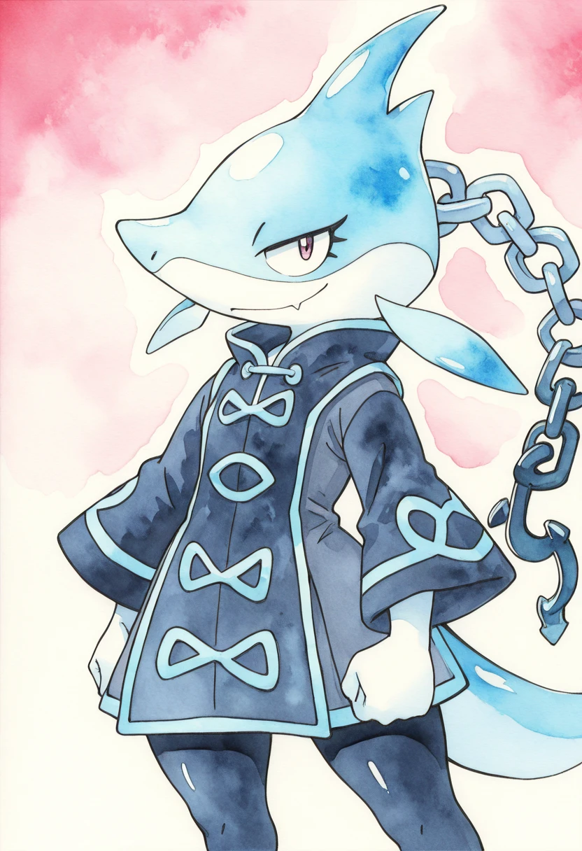 masterpiece, best quality, solo, zzAnchorage, <lora:AnchorageIkariPokedex_IXL:1.0>, , solo, looking at viewer, traditional media, watercolor (medium),