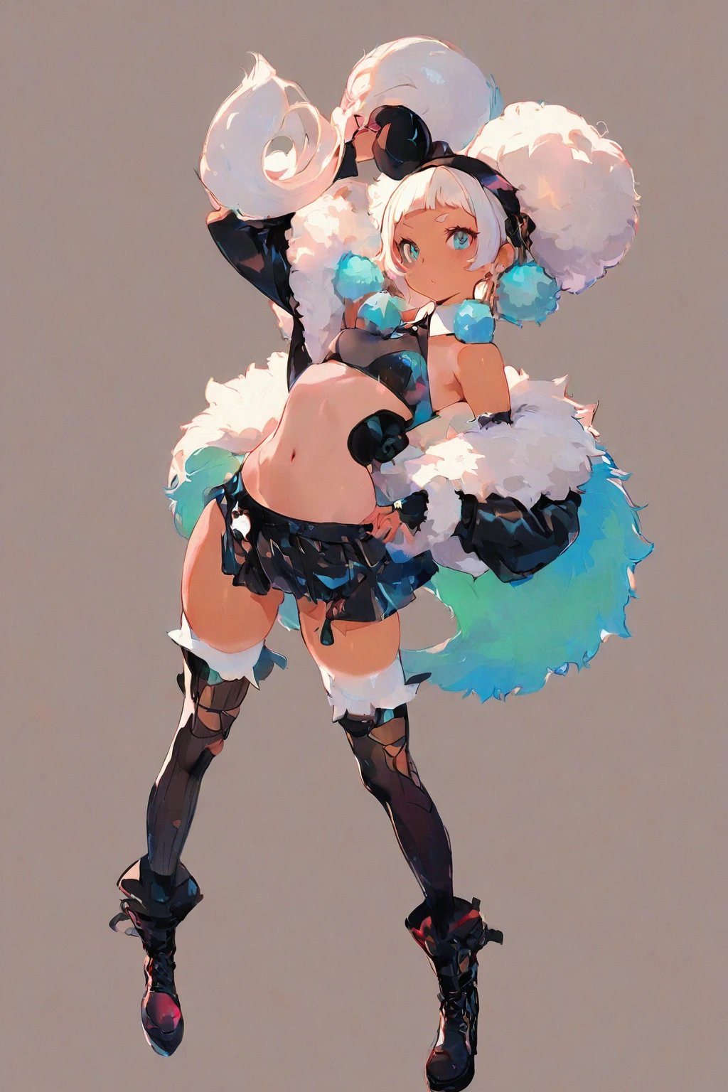 masterpiece, best quality, ultra-detailed, illustration, dynamic composition, 1girl, KarnetFluff, full body,  <lora:KarnetFluff_v1_vL:1.0>