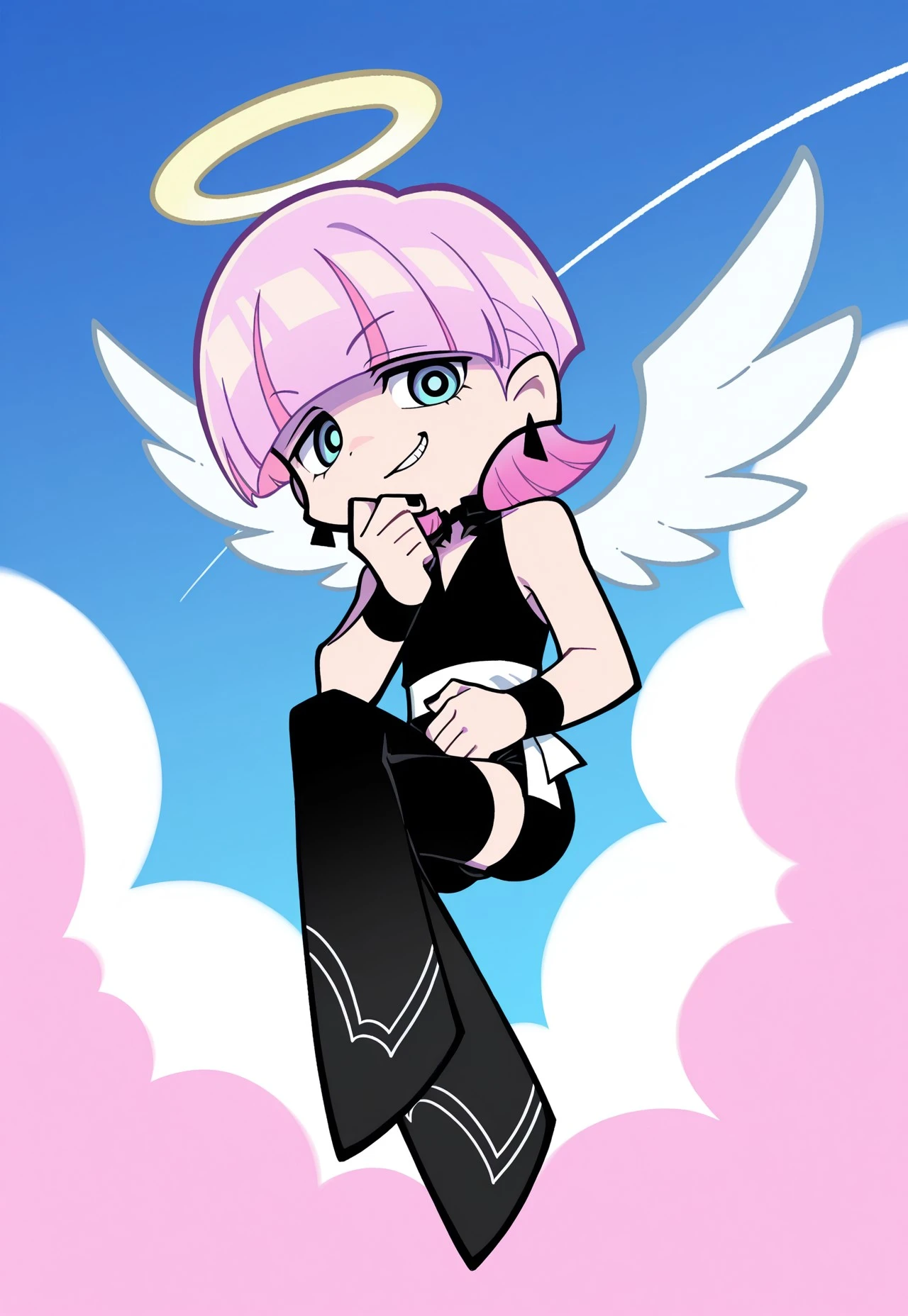 Polyurethane (4 Outfits) - New Panty & Stocking with Garterbelt Illustrious V1