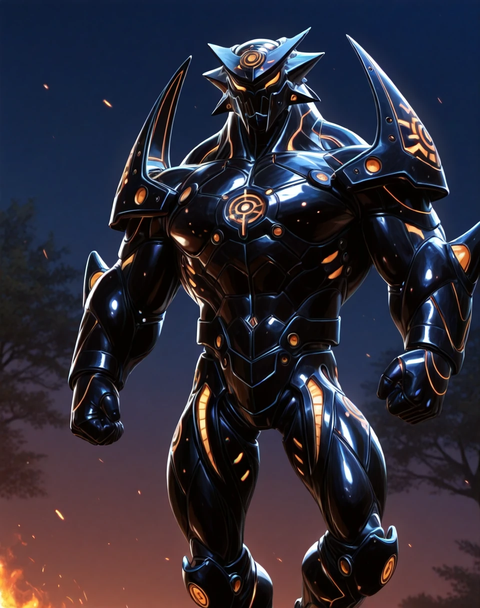 BREAK: very awe, aesthetically pleasing, masterpiece, best quality, absurd details, in'ei, 8k, sharp details, photographic realism,
<lora:BrainiacForces_(Marvel_Comics)_(Illustrious)_(AD):1.35> BrainiacForces, muscular, robot,
exterior, simple anime background, night, nature,
BREAK:
dutch angle, solo, ((dynamic action, dynamic expression, ):1.15), cowboy shot, bent leg, (( ):1.25),
((
overwhelmingly powerful, intimidating, no humans, male focus, complicated detailed robot body, (( )),
large thick body, large arms, large legs, large shoulders,
)),
BREAK: lazypos (4),