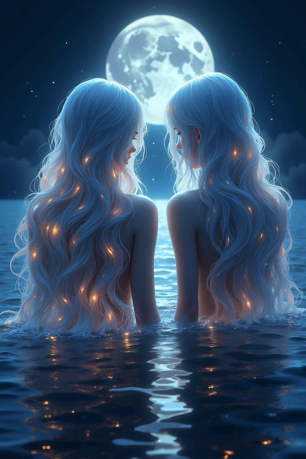 DR_Figures With Glowing Hair_Multi-Scene Character Generation v1.0