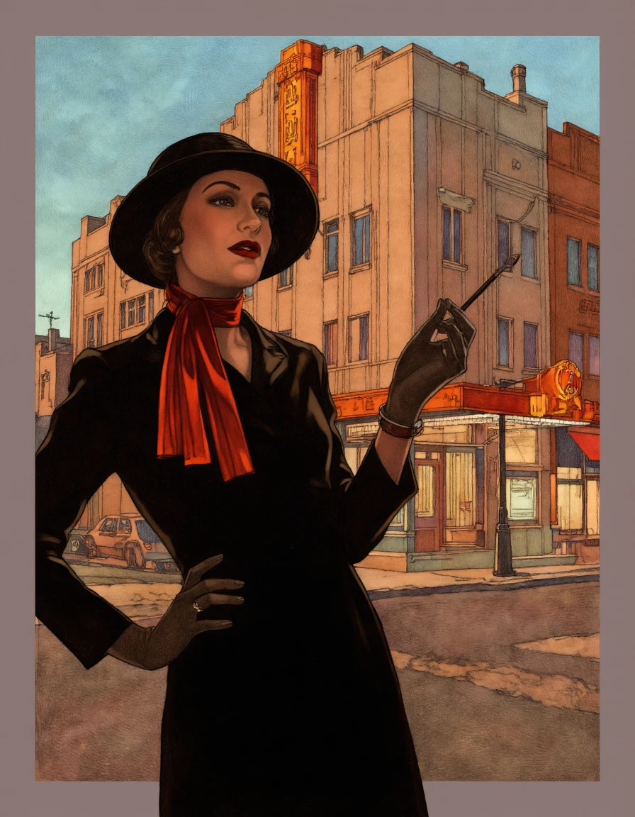 Magazine Illustration Flux1-Dev