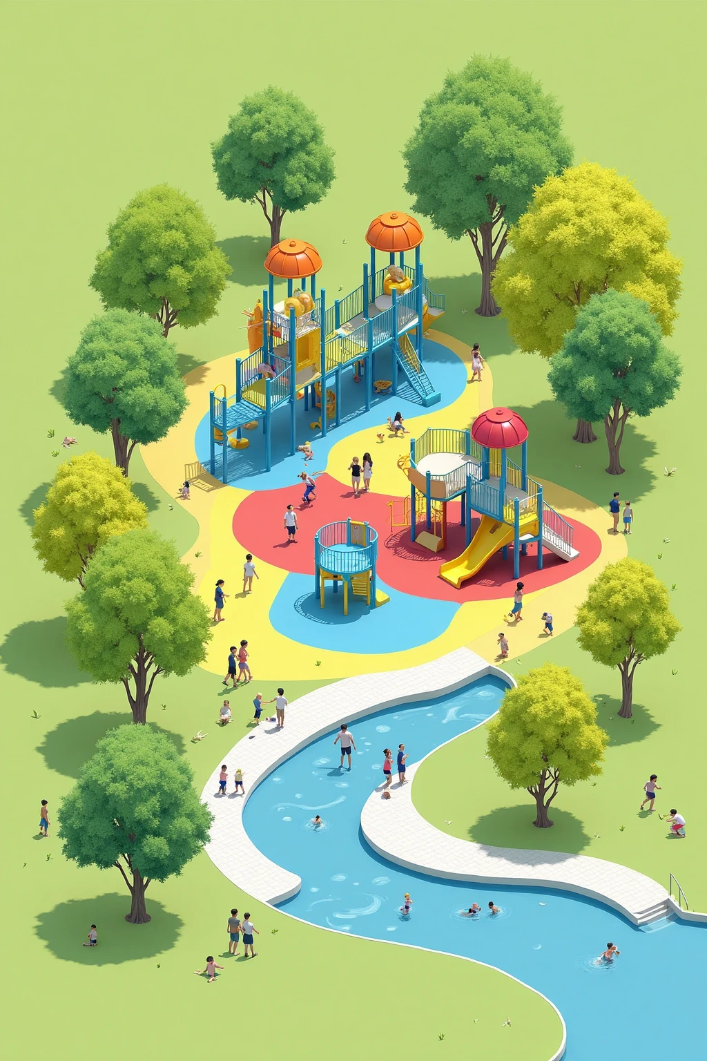 C_Isometric View Of The Playground_Diverse Theme Designs v1.0