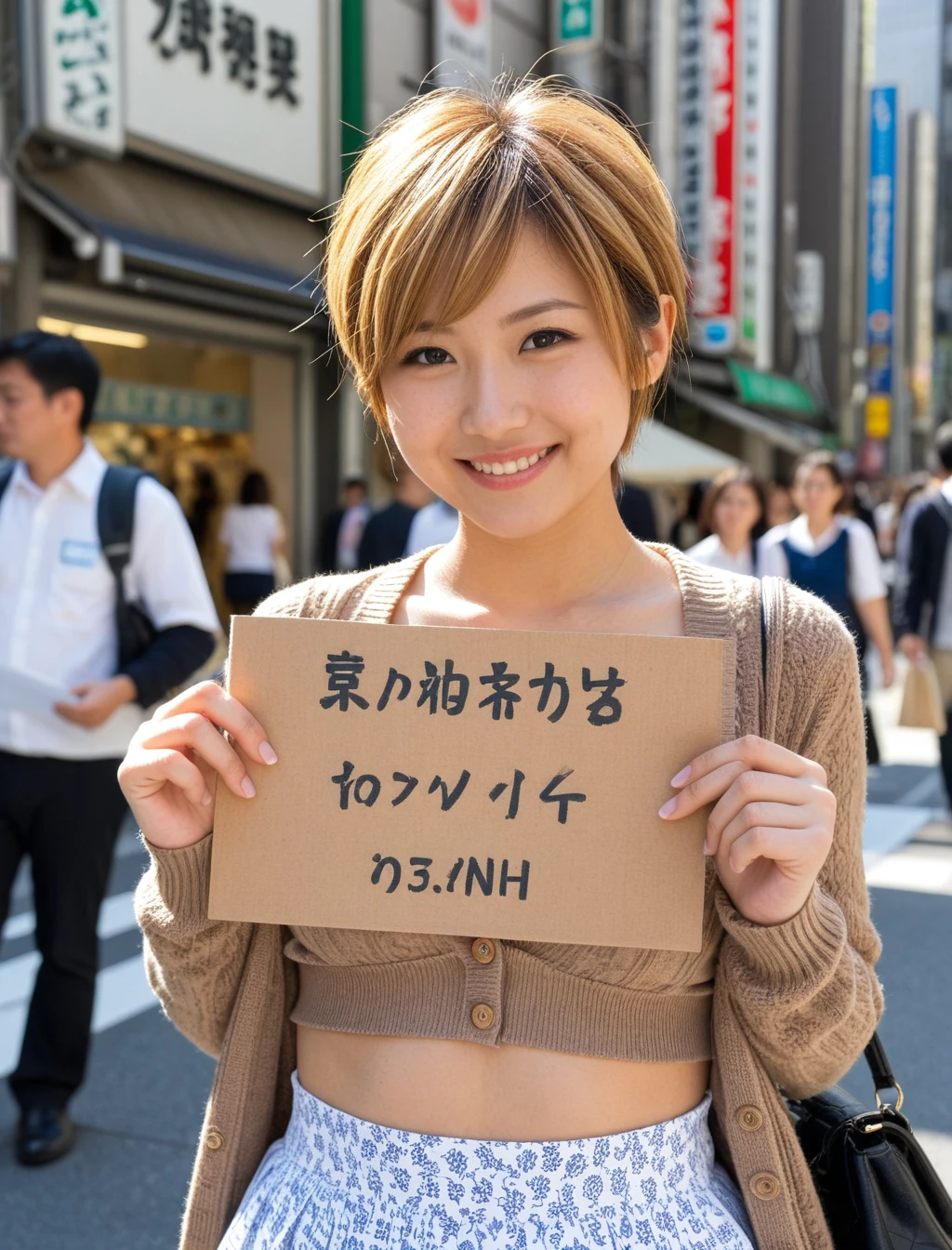 Sign Holder - Human Placard SDXL