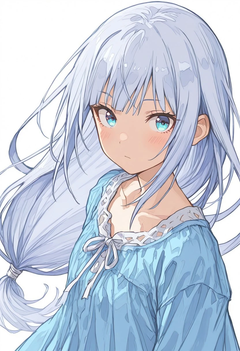 Smooth_Quality, usnr
,BREAK,
1 gril,solo,Shiraishi Tsumugi,blue eyes,low-tied long hair
,BREAK,15546+456868