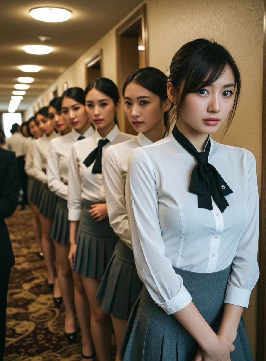 Queuing to See You - Standing in Line SDXL