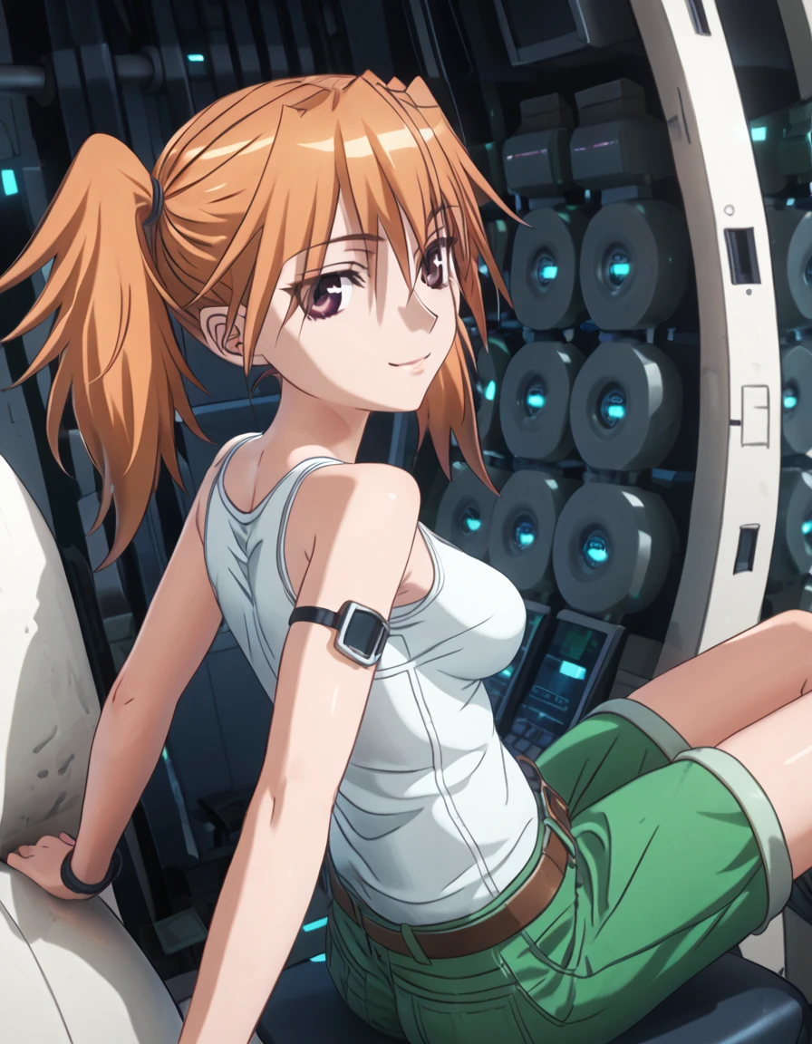 score_9, score_8_up, score_7_up, ArpeggioofBlueSteel_Iori, sitting sideways, looking back, soft smile