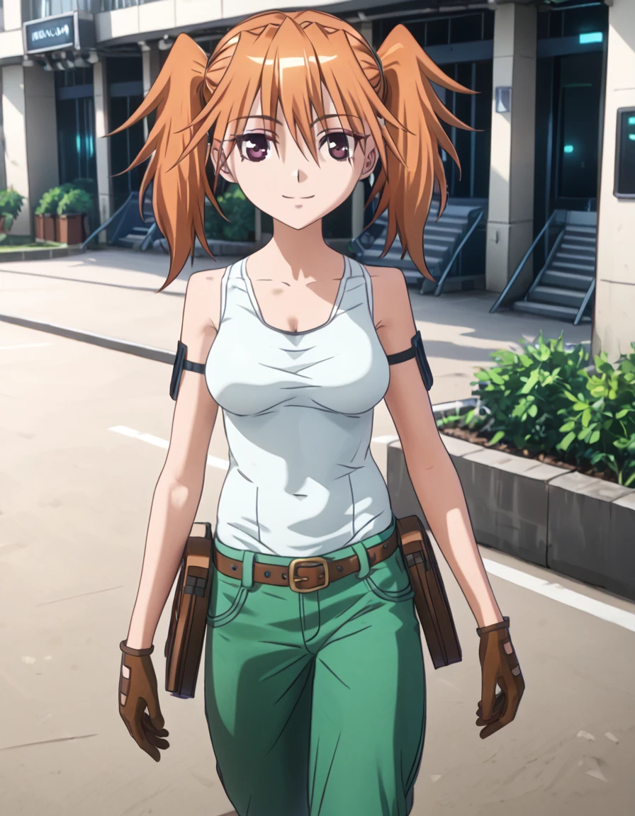 score_9, score_8_up, score_7_up, ArpeggioofBlueSteel_Iori, walking briskly, purposeful stride, soft smile