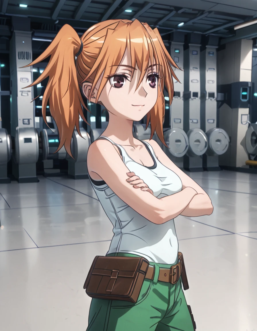 score_9, score_8_up, score_7_up, ArpeggioofBlueSteel_Iori, standing, arms crossed, soft smile