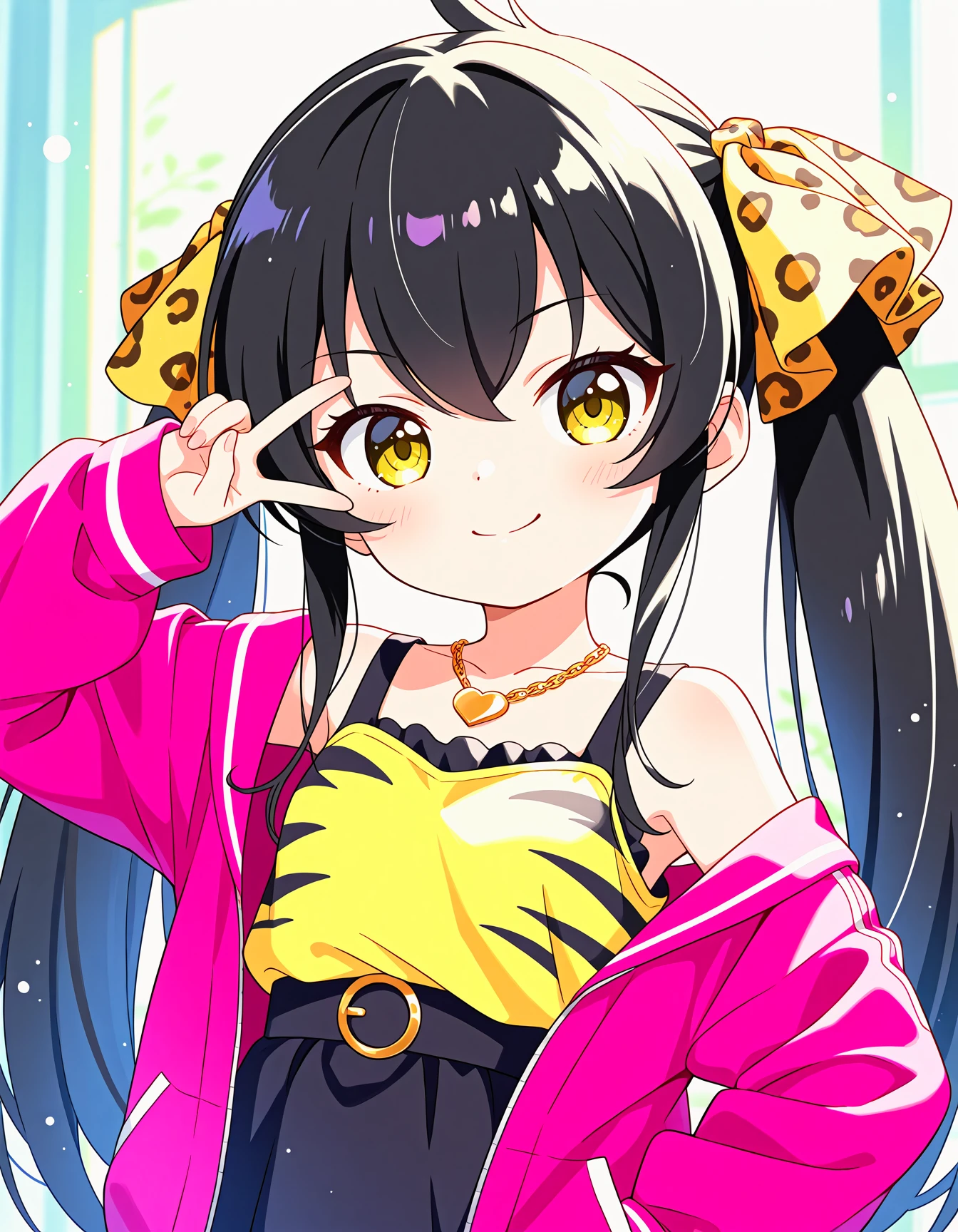 masterpiece,best quality,absurdres,pastel colors,watercolor \(medium\),
1girl,matoba risa,(depth of field:1.3),smile,v over eye,