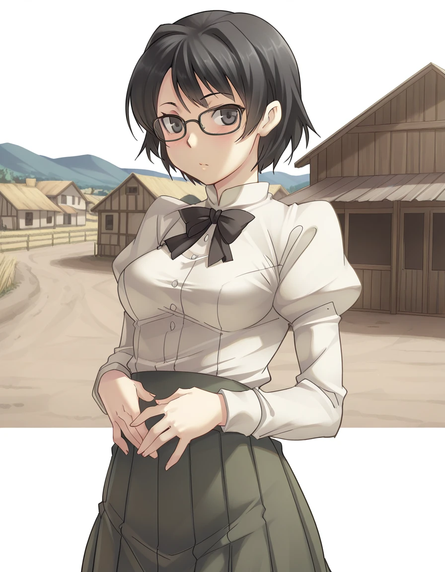 Shizune Hakamichi (羽加道 静音) - Disability Girls (Katawa Shoujo) (かたわ少女) ingame