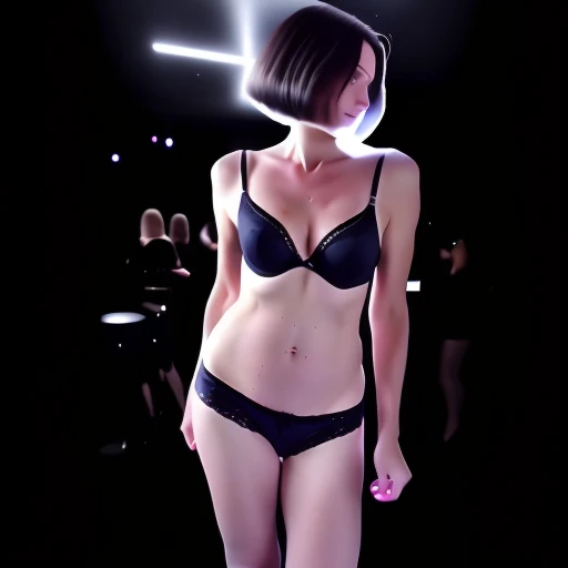 Black Lace-trimmed Bikini Cut  and  SD - realistic